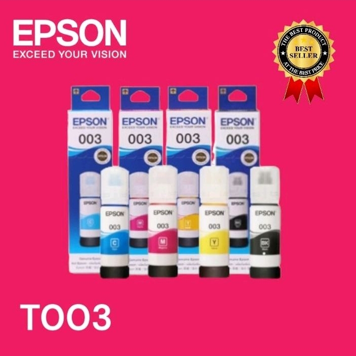 Jual Tinta Epson 003 1set Refil Ink Printer L1110 L3110 L3150 L5190 Shopee Indonesia 3688