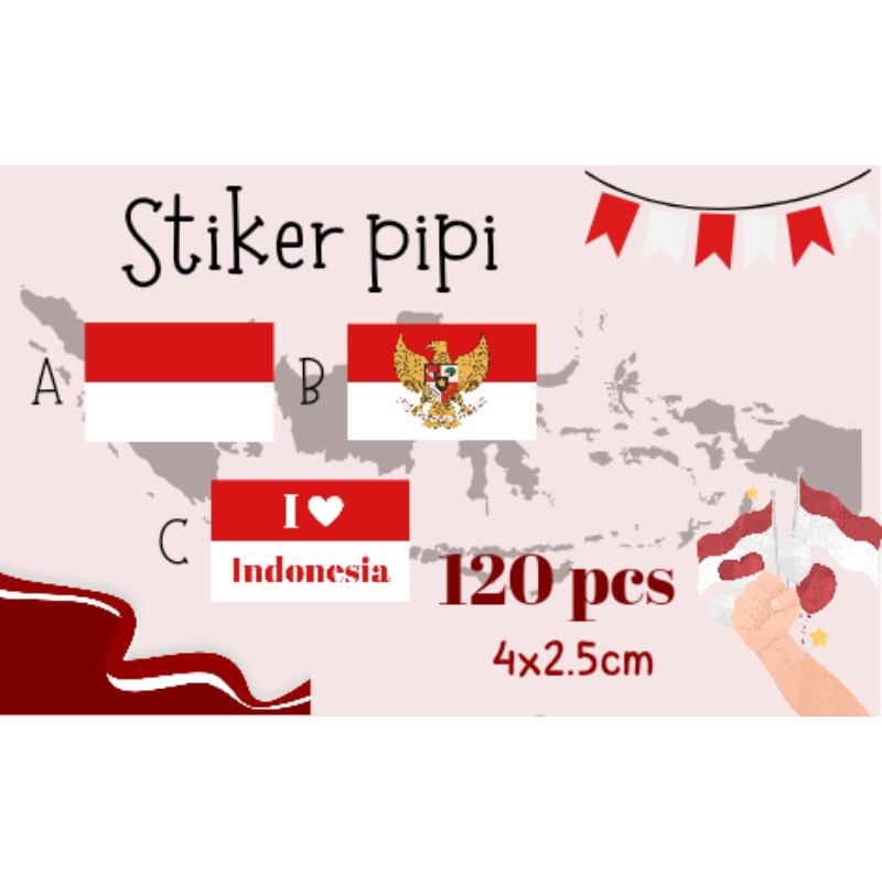 Jual Stiker Pipi Bendera Merah Putih Agustusan Shopee Indonesia