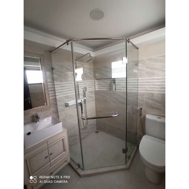 Jual shower box 135° kaca 10mm tempered | Shopee Indonesia