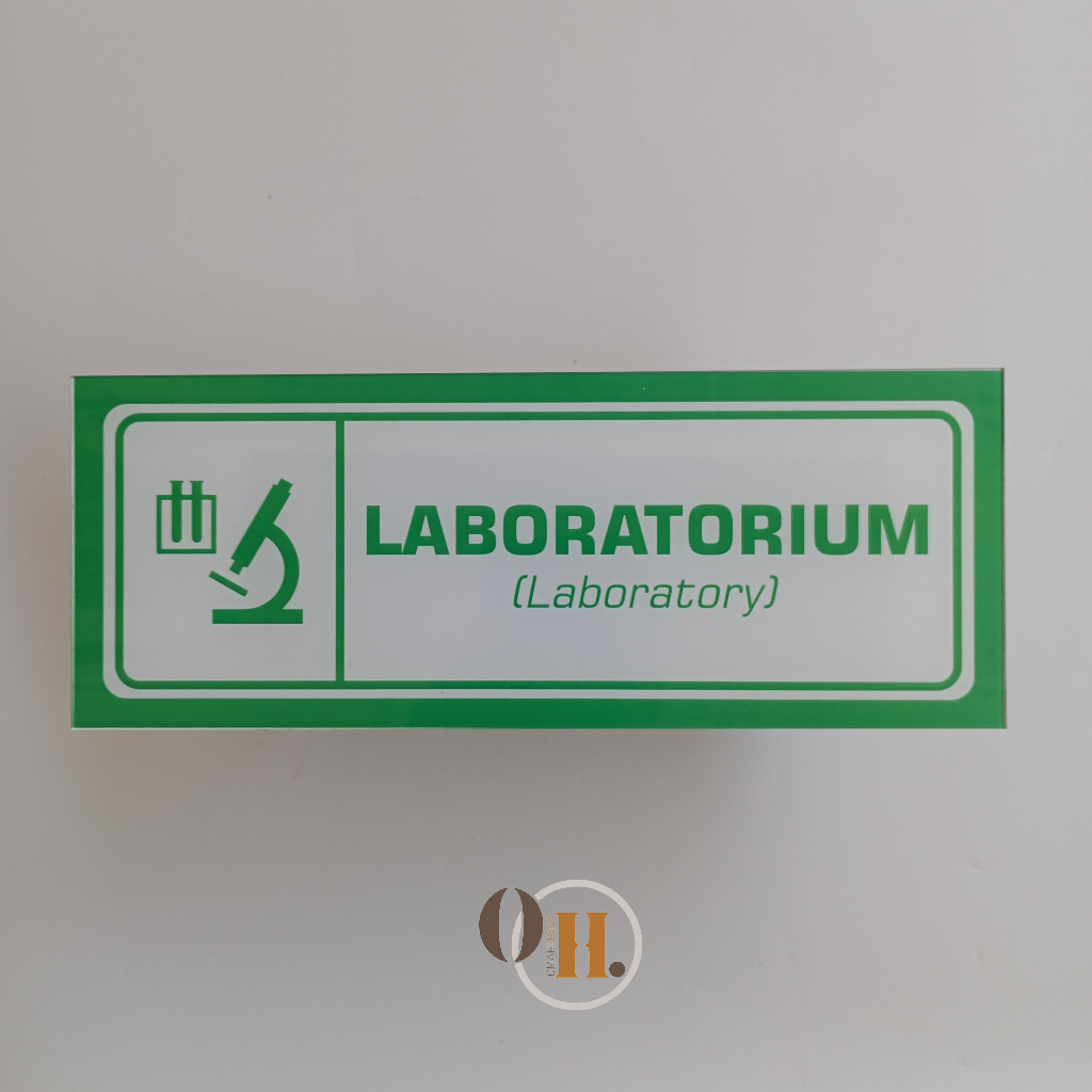 Jual Akrilik Ruang Laboratorium - Papan Akrilik Nama Ruang - Akrilik
