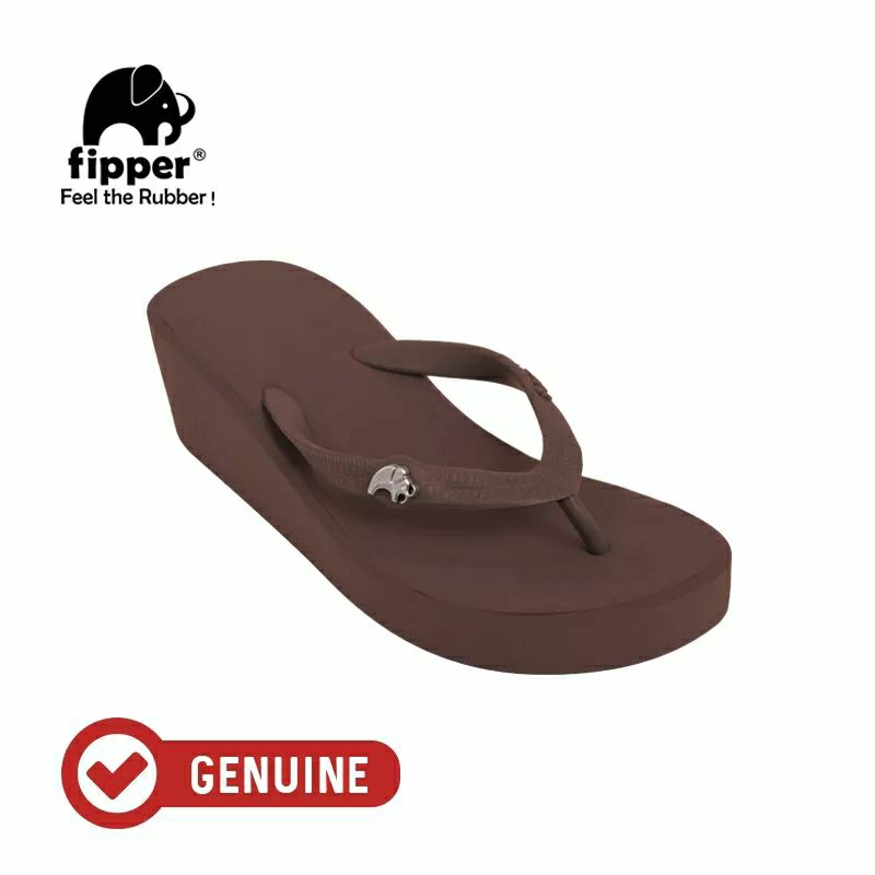 Jual Fipper Wedges S Brown Havana 5cm Shopee Indonesia