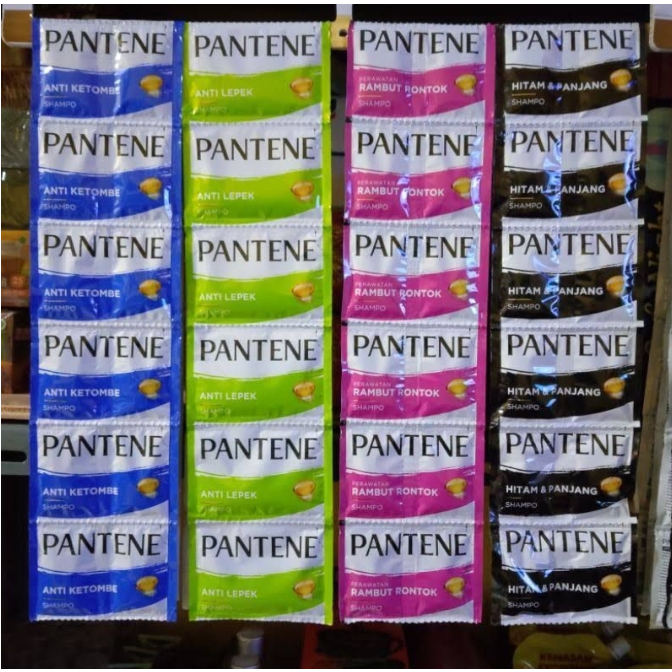 Jual [1Renceng] Pantene isi 12x2 Shampo kemasan kiri kanan 24 sachet ...