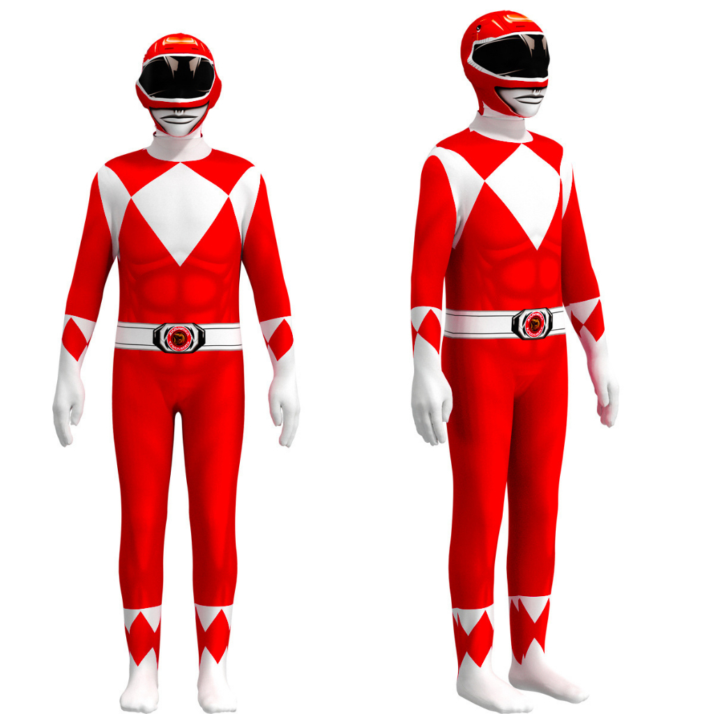 Jual Pria Dewasa Wanita Perkasa Morphin Power Rangers Cosplay Kostum ...