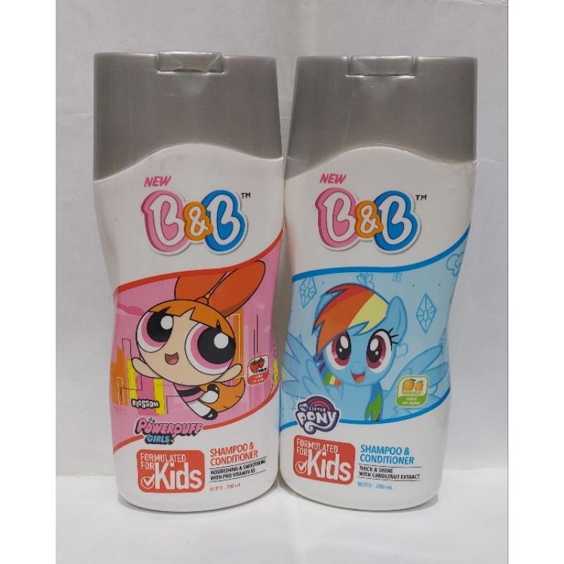 Jual B&B Kids Shampoo & Conditioner Rainbow Dash || Blossom 200ml ...