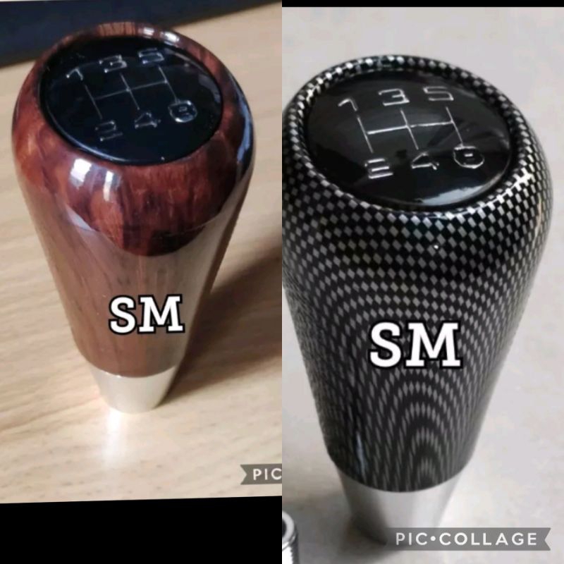 Jual shift knop manual motif kayu karbon universal toyota honda suzuki