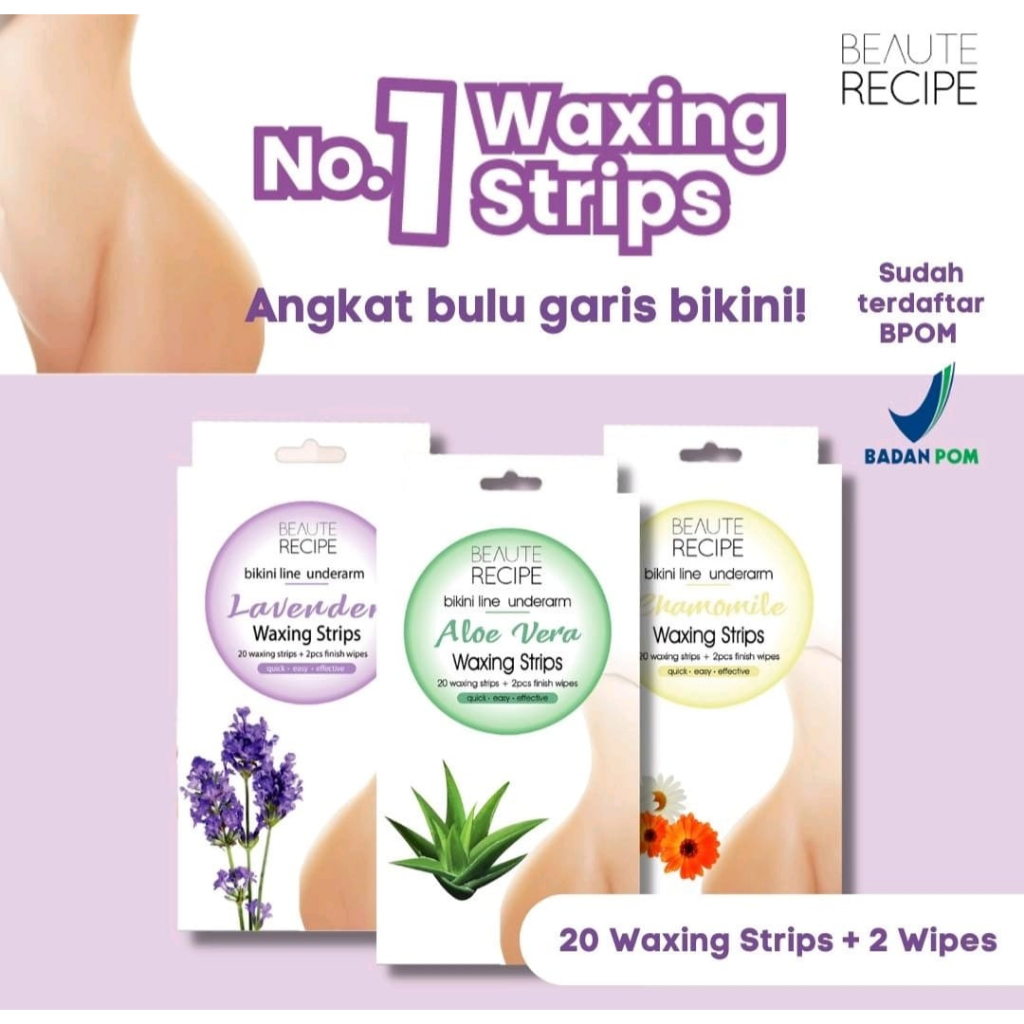 Jual BRAUTE RECIPE BIKINI LINE WAXING STRIP [Pengangkat Bulu Area
