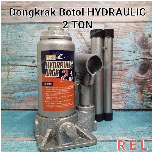 Jual DONGKRAK BOTOL 2 TON HIDROLIK / HYDRAULIC JACK - REL | Shopee ...
