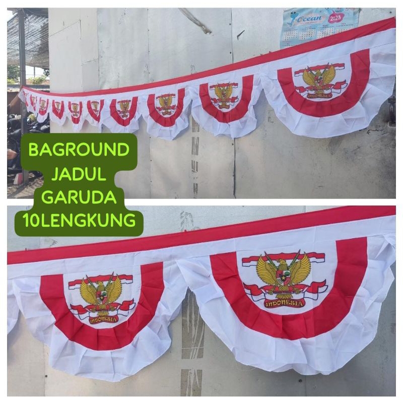 Jual Bendera Background Merah Putih Background Abutai Garuda Lengkung Background Bendera