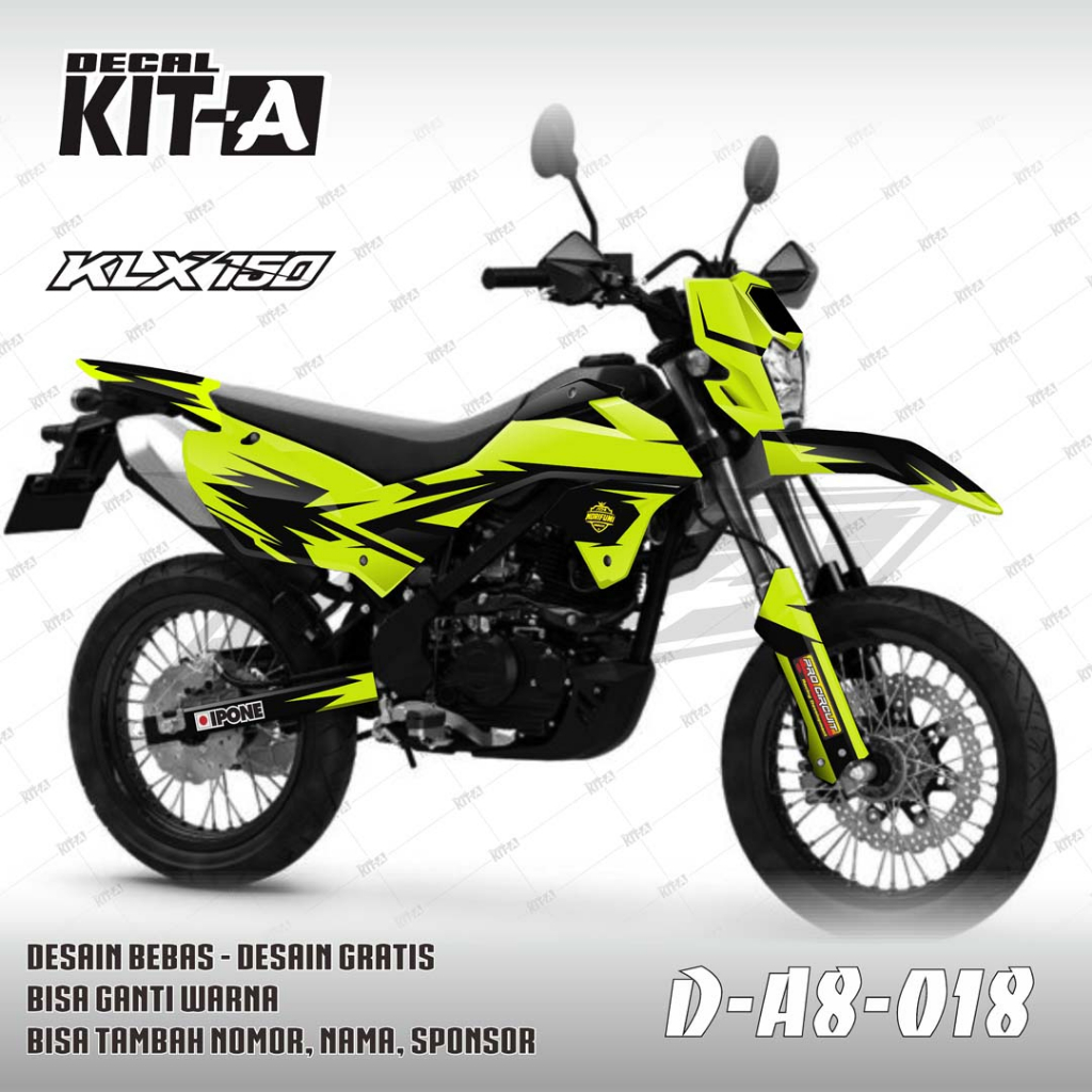 Jual Decal KLX 150 SM 2023 terbaru stiker decal fullbody custom desain ...