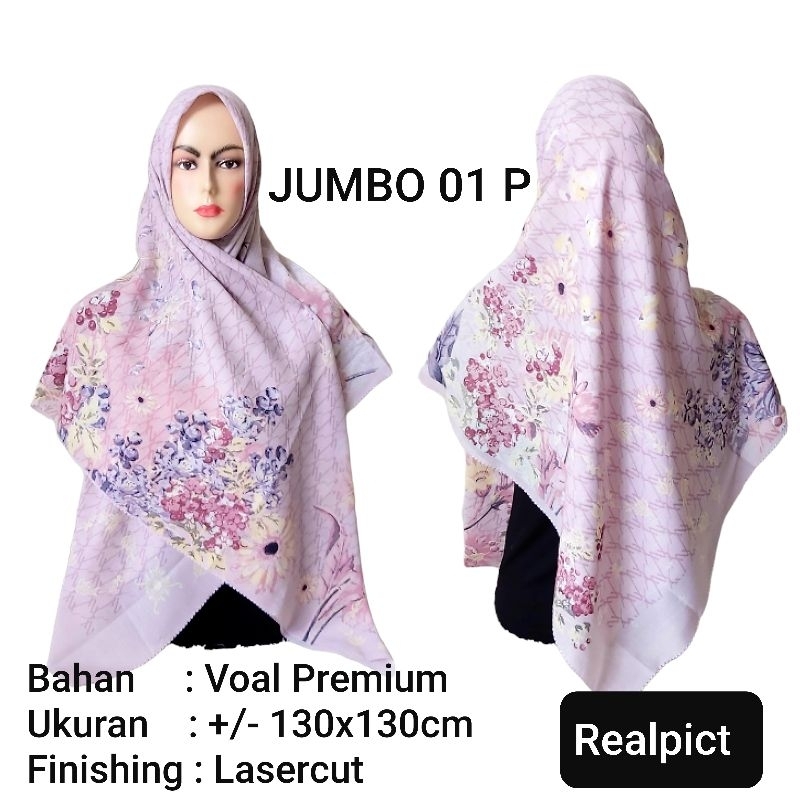 Jual Jumbo 01a Sampai 02xjilbab Voal Motif Kerudung Voal Lasercut Hijab Voal Motif Lasercut