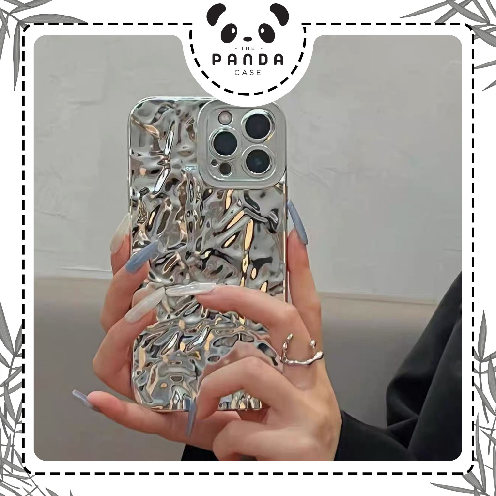 Jual [TPC] 3D Dream Shell Plating Silver Crush Foil Phone Case for