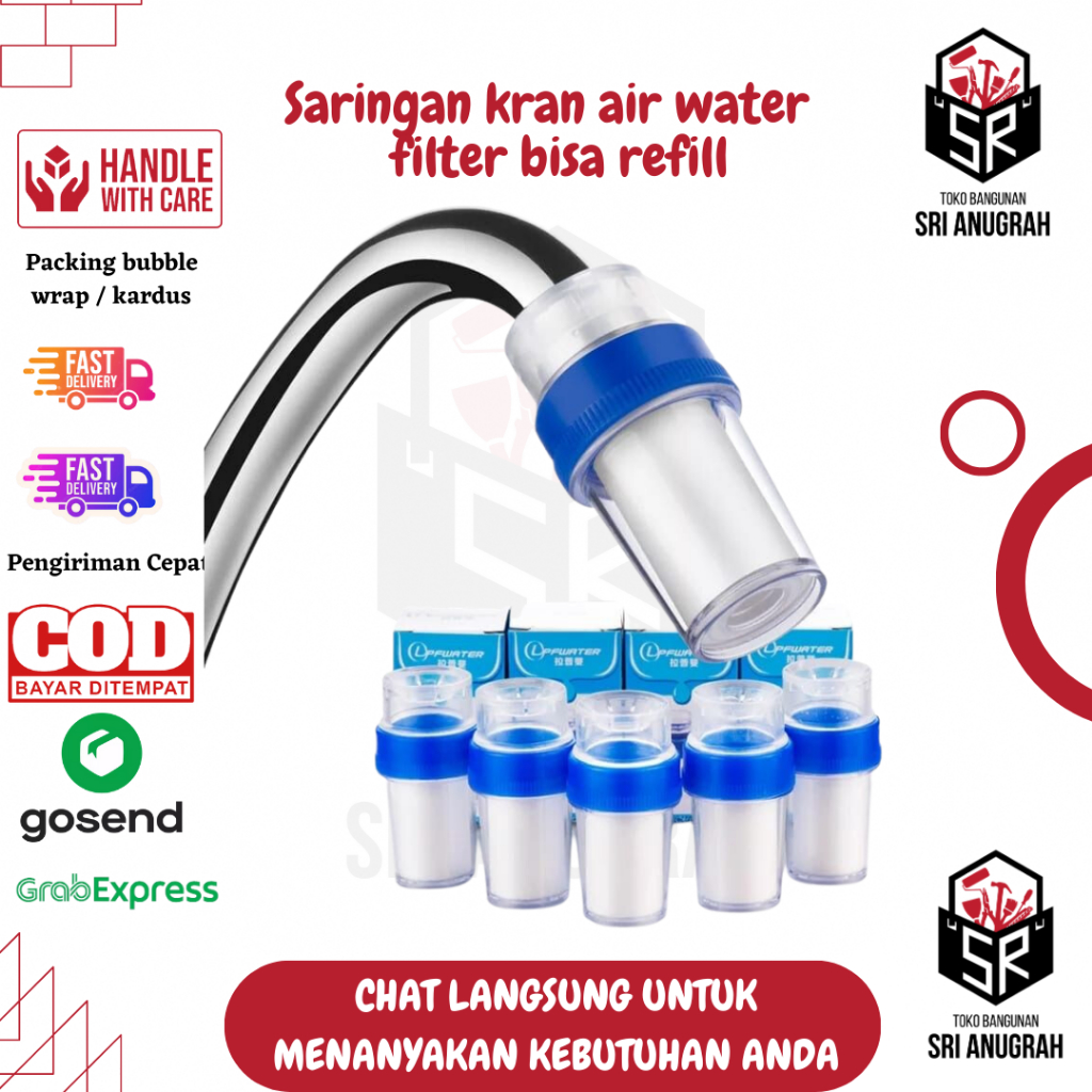 Jual Water Filter Kran Air Saringan Air Bisa Refill Zerni W001 | Shopee ...