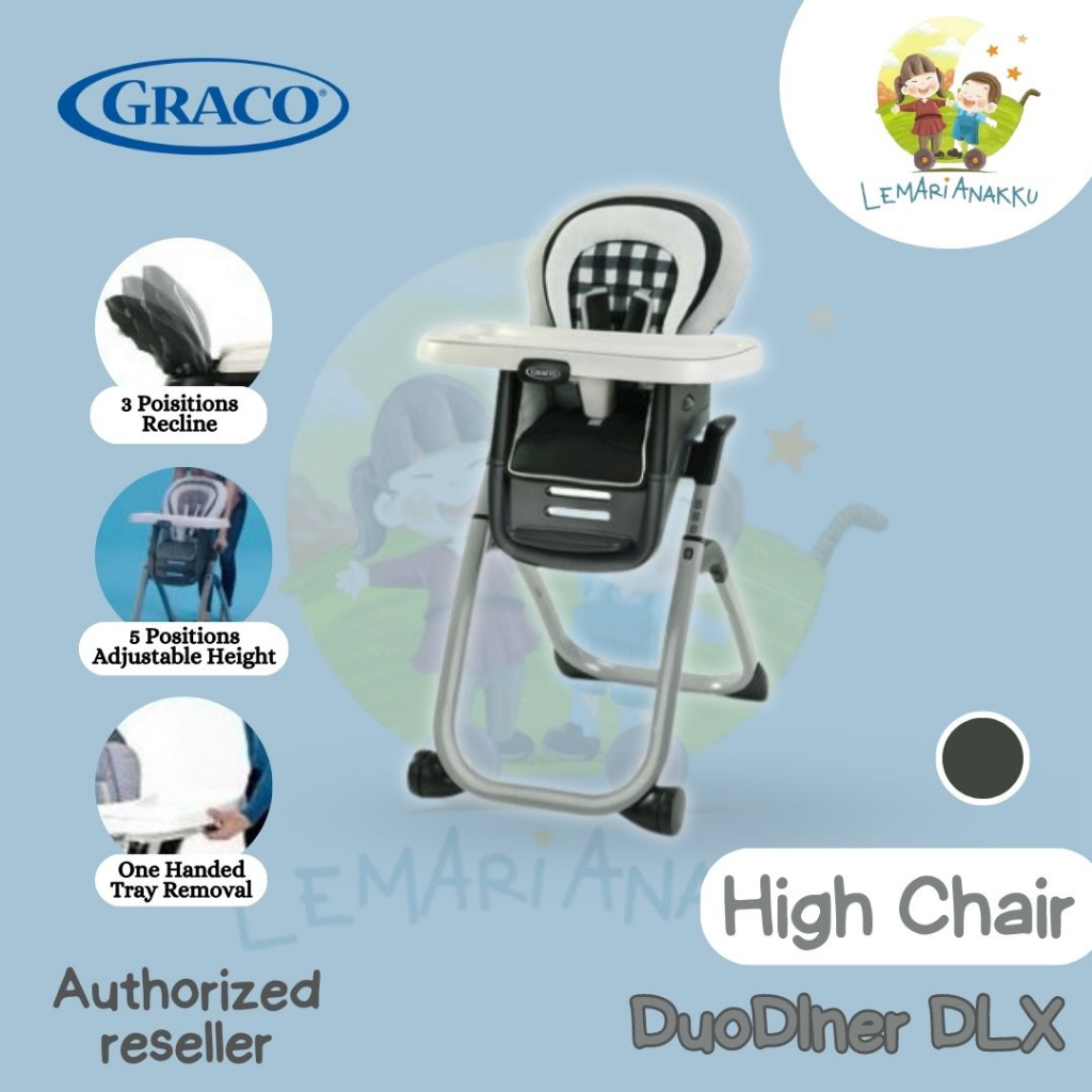 Graco High Chair DuoDiner DLX in Booster Seat Kursi Makan Anak