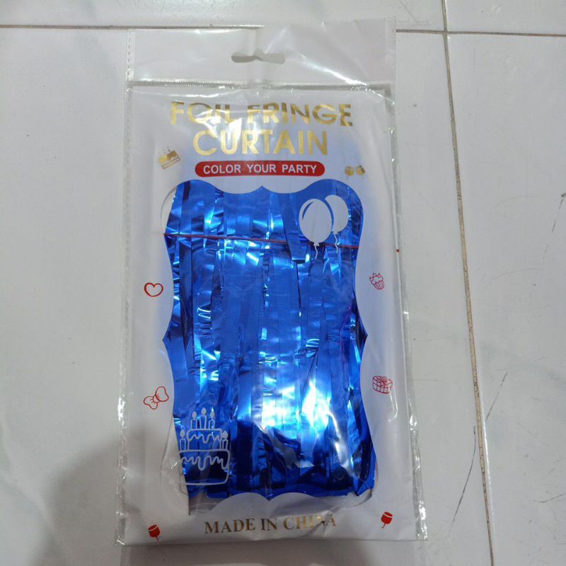 Jual BOS Tirai Foil premium backdrop curtain panjang ± 2 meter lebar ± ...