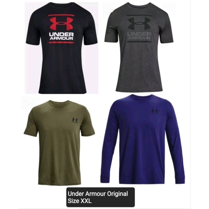 Harga t shirt under armour original sales