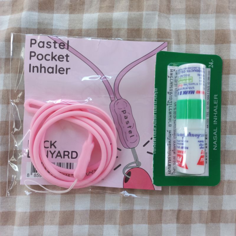 Jual [ready] lanyard inhaler pastel pink inhaler poysian minyak angin ...