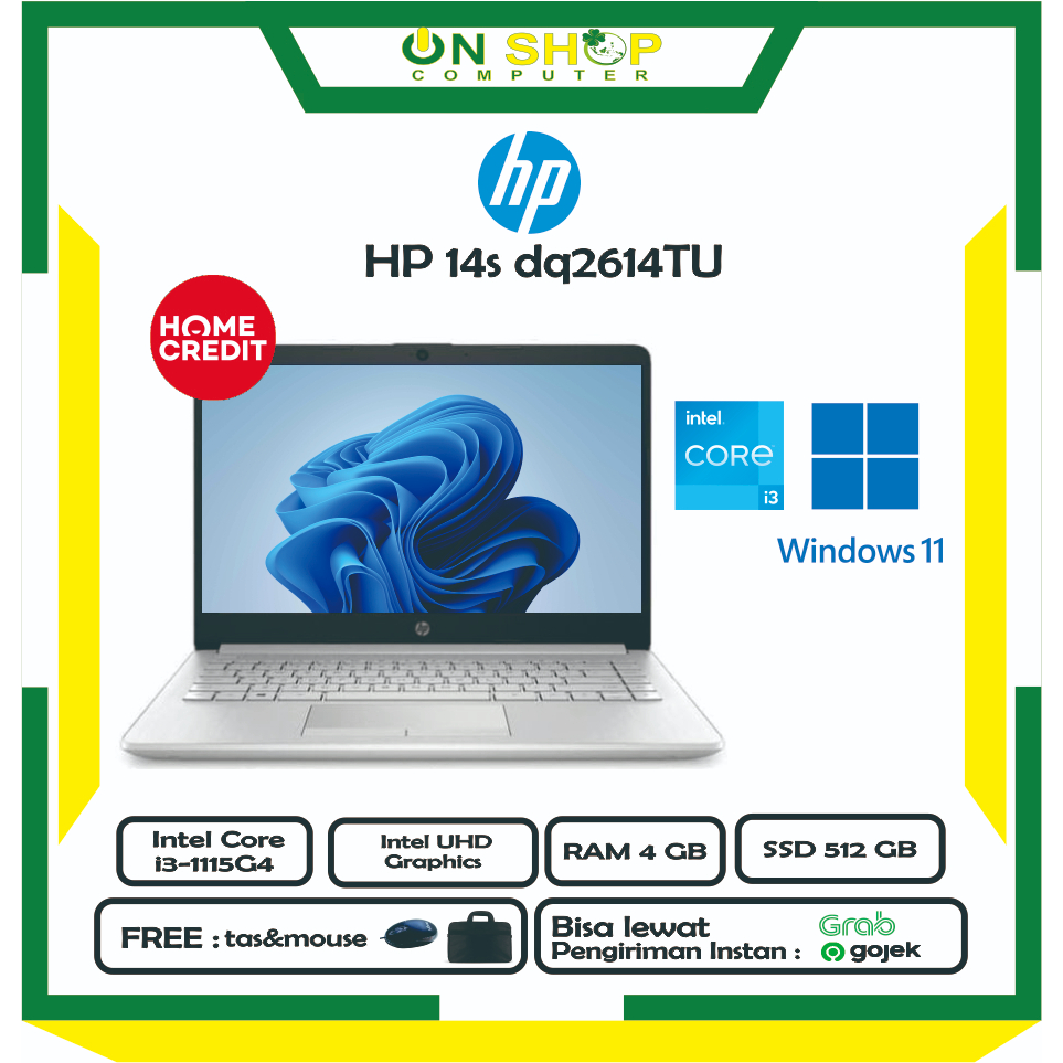 Jual Hp 14s Dq2614tu 669f1pa Core I3 1115g4 4gb 512gb Ssd W11 Ohs Silver Shopee Indonesia 4028