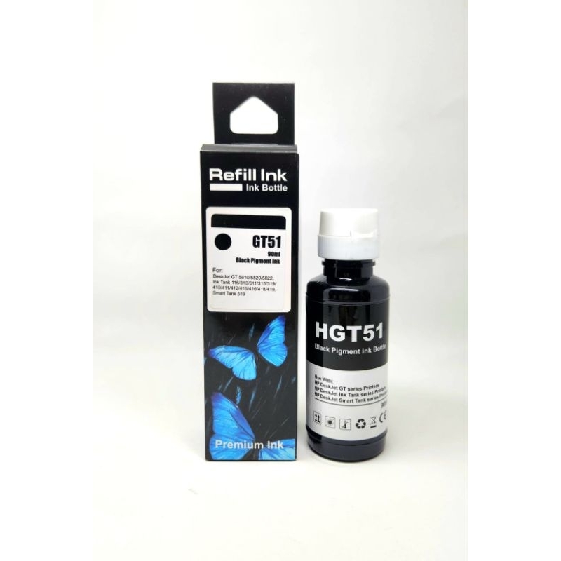 Jual Tinta HP GT51 GT52 GT53 Ink Tank Smart Tank 315 415 500 615 515 ...