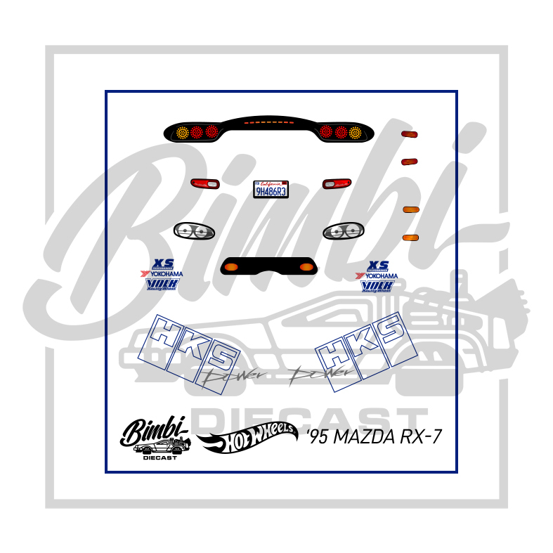 Jual Decal Hotwheels Mazda RX7 HKS Transparan | Shopee Indonesia