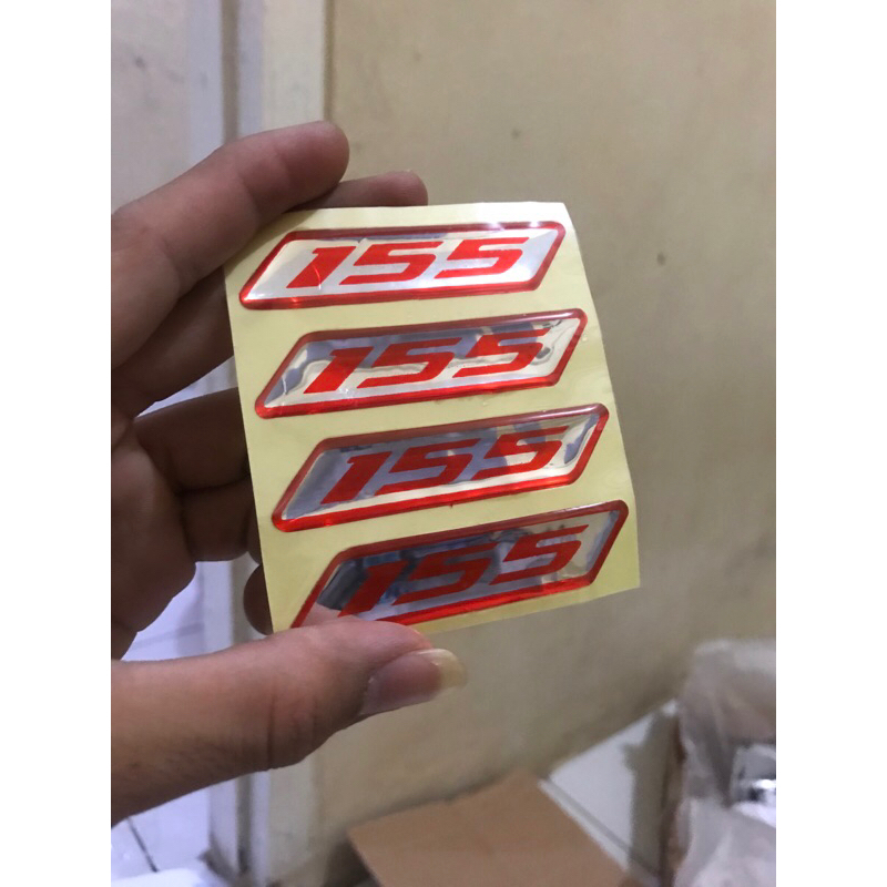 Jual Sticker emblem cc motor 3D stiker 125 150 155 | Shopee Indonesia