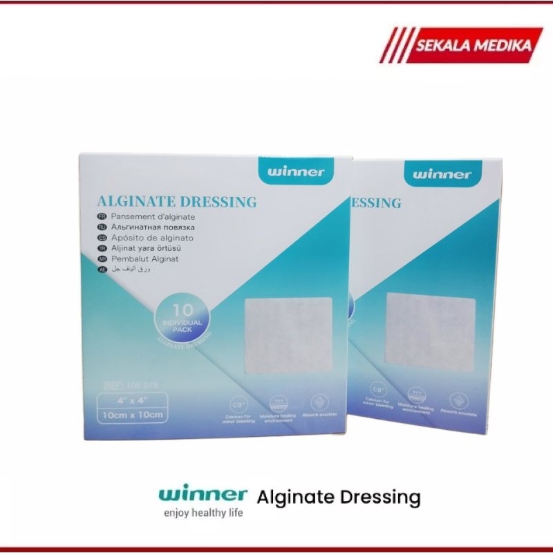 Jual Winner Alginate Wound Dressing Calcium Untuk Rawat Luka Decubitus