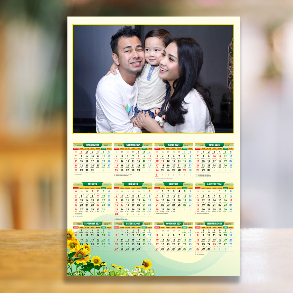Jual COSTOM KALENDER 2025 BISA PAKE FOTO SENDIRI LENGKAP DENGAN TANGGAL