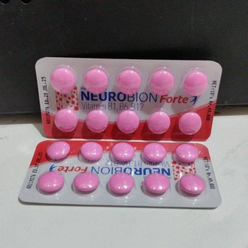 Jual Neurobion Forte Pink Strip Isi 10 Tablet / Suplemen Kesehatan ...