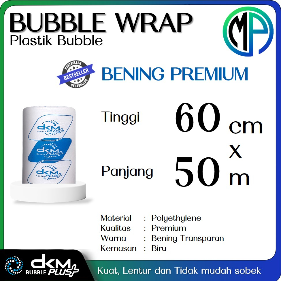 Jual Plastik Gelembung Bubble Wrap Dkm Plus Roll Premium Bening Meter Plastik Bubble