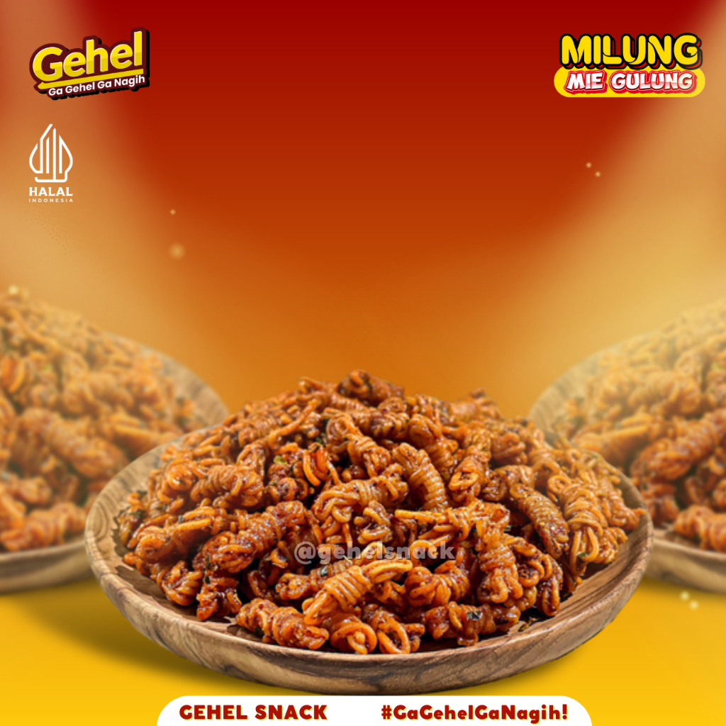 Jual NEW LAUNCHING MIE GULUNG (MILUNG) 200GR, Mie Uwel Pedas Jeruk ...