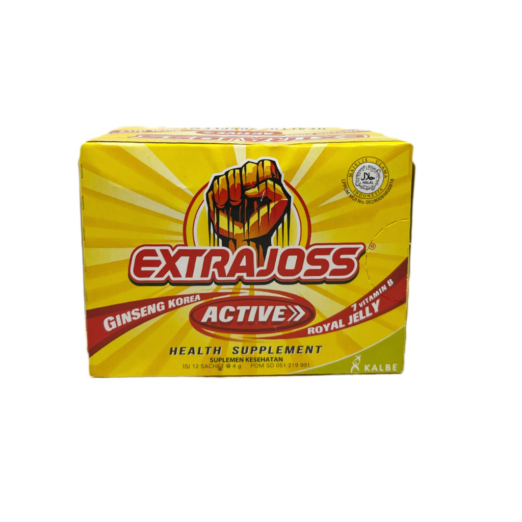 Jual Extrajoss Active Ginseng Korea 1 Box 12 Sachet 4g | Shopee Indonesia