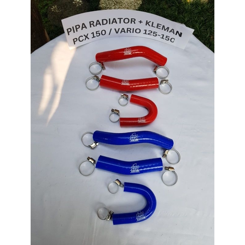 Jual Pipa Radiator + Kleman PCX Vario 125-150 Pro 1 Racing | Shopee ...
