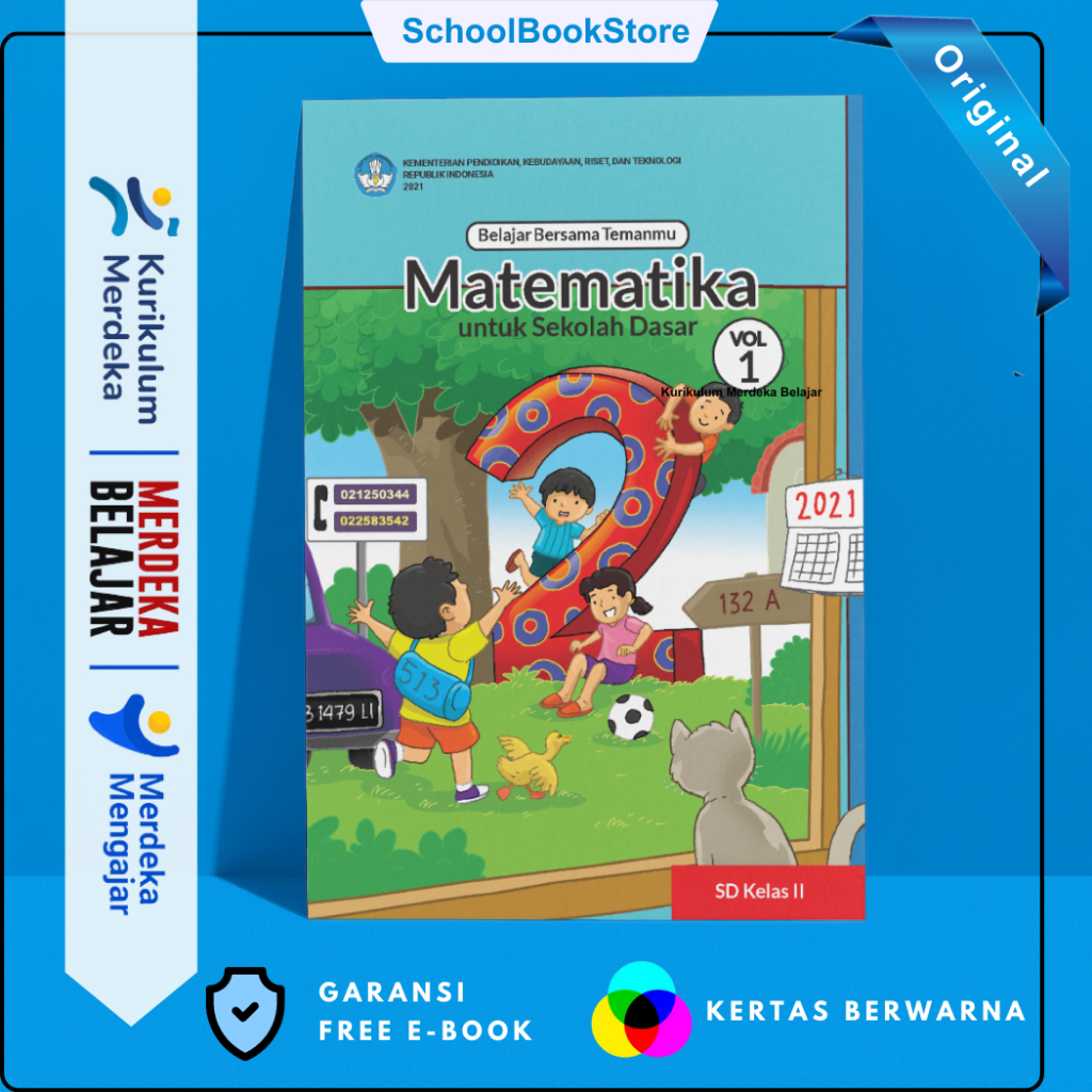 Jual Buku Matematika Untuk Sekolah Dasar VOL 1 SD Kelas 2 Kurikulum ...