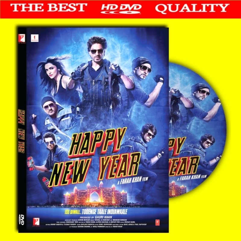 Jual COD KASET FILM SHAH RUKH KHAN HAPPY NEW YEAR JERNIH SUBTITLE TEKS INDONESIA KASET FILM
