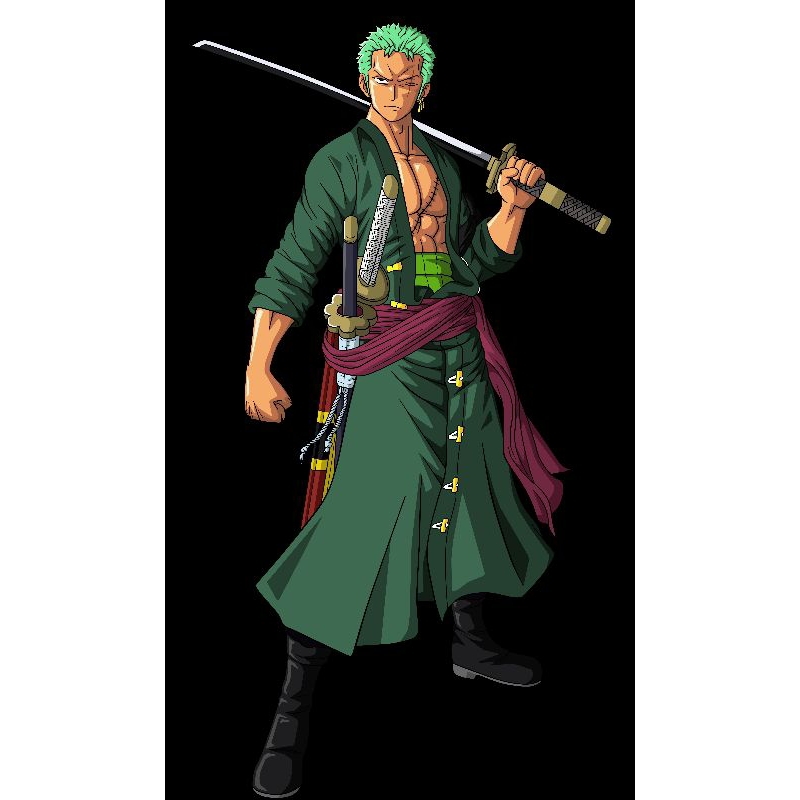 Jual Cetak sticker water slide decal anime onepiece Zoro cocok untuk ...