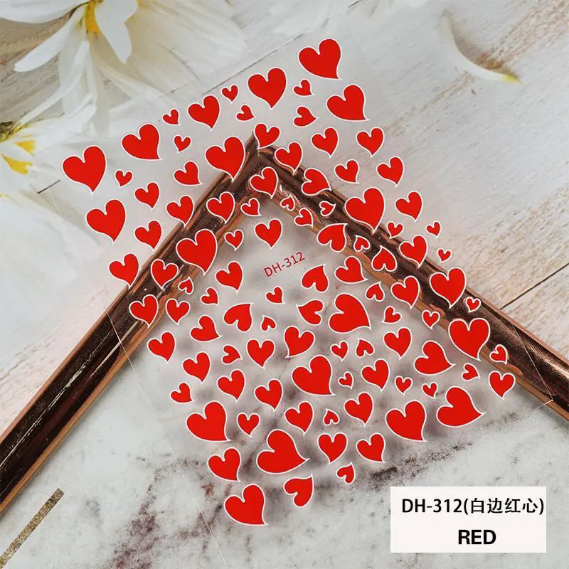 Jual Stiker Sparkle Meteor Love Heart Bintang Decals Back Glue Easy to ...