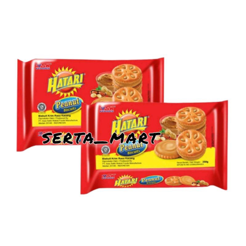 Jual Hatari Peanut Biscuits 225gr Biskuit Hatari Biskuit Krim Rasa