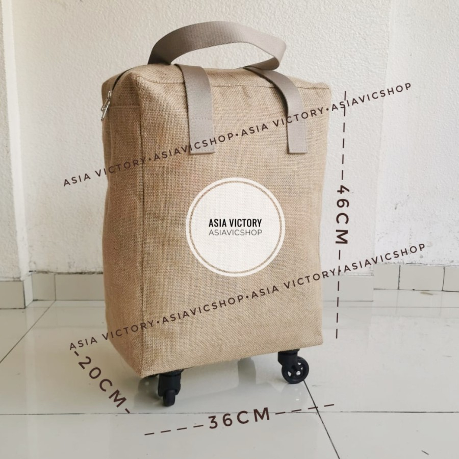 Jual Tas Travel Barang Roda 4 Koper Lipat Folding Foldable Shopping Bag ...