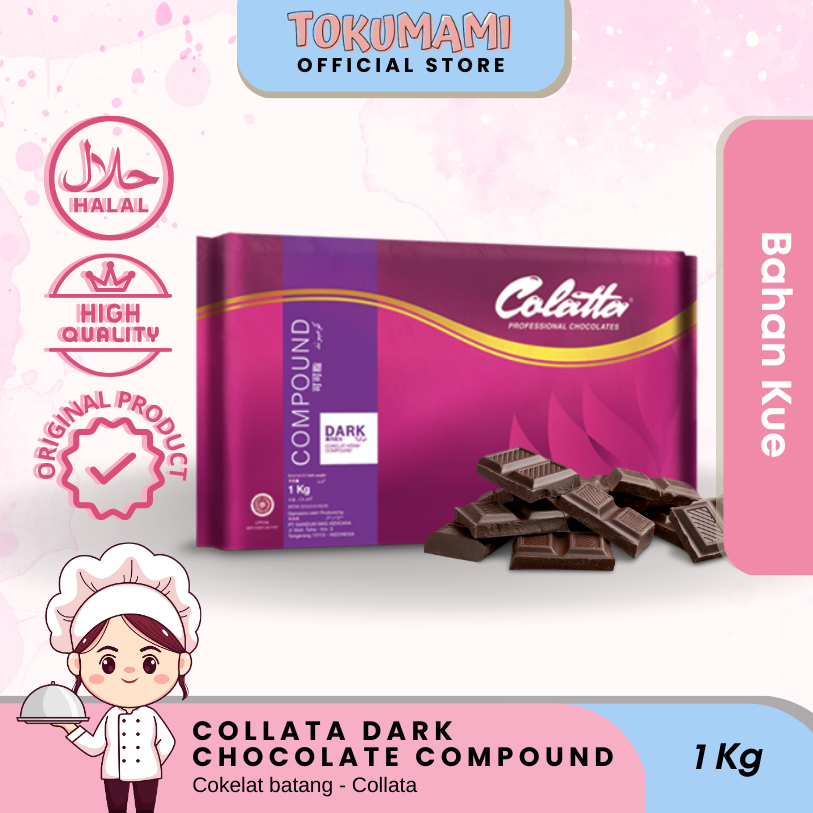 Jual Tokumami - Colatta Dark Chocolate Compound/ Coklat Batang 1 KG ...