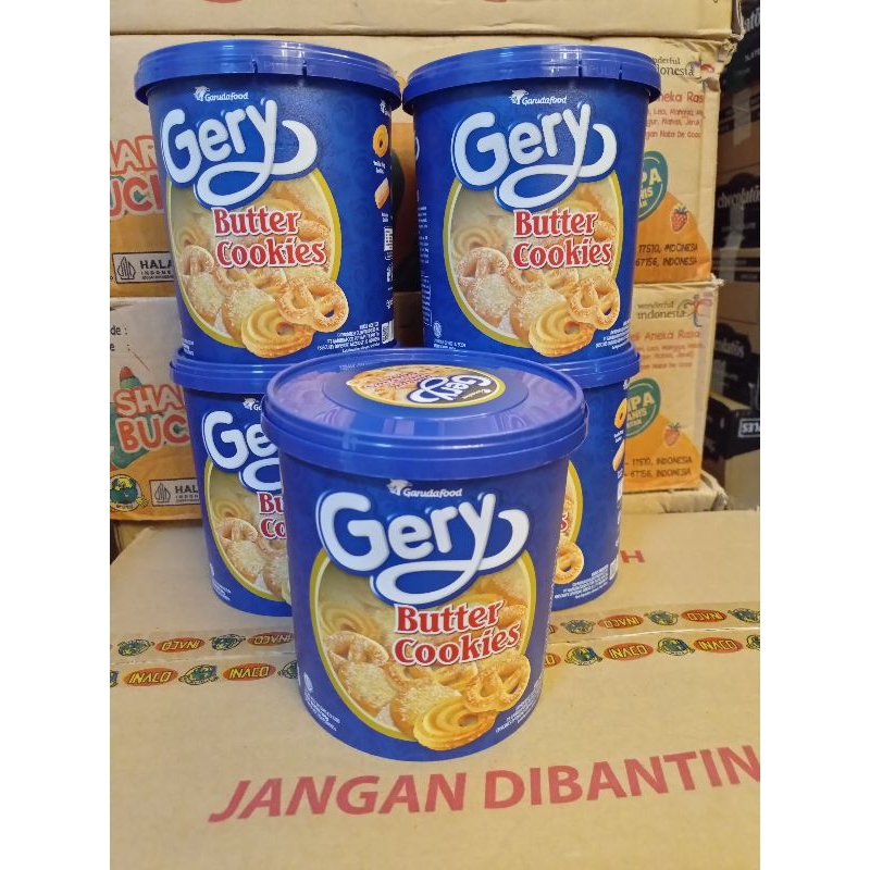 Jual Gery Butter Cookies Roti Kaleng 1pcs Murah Enak Lezat 300g EXp 2024 ahir mohon di tambahkan