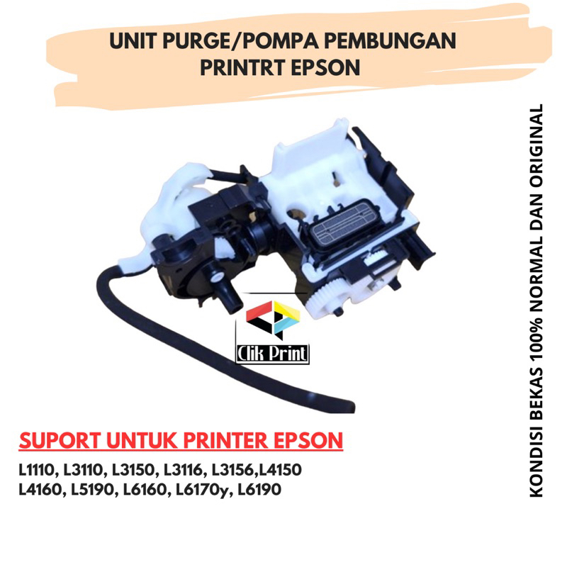 Jual Purge Unit Pompa Pembuangan Tinta Printer Epson L1110 L3110 L3150 Shopee Indonesia 9819