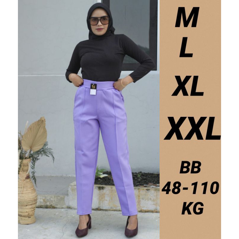 Jual A Fashion Celana Pensil Scuba Pants Premium High Waist