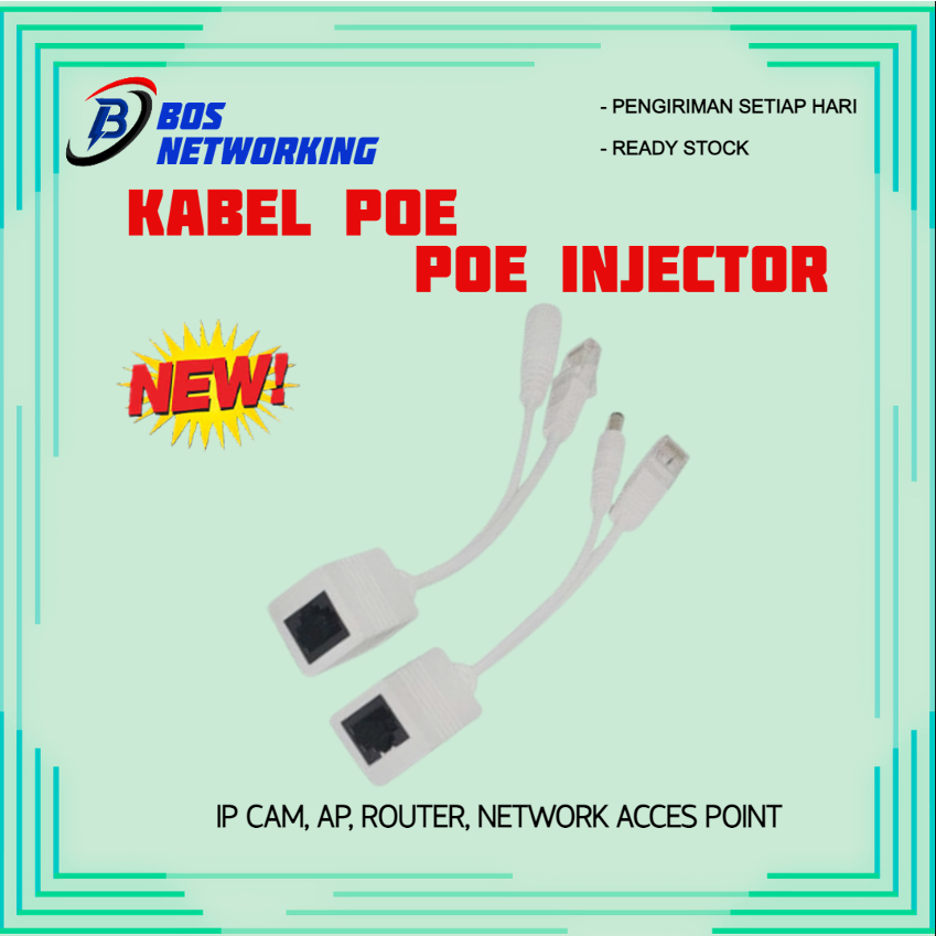 Jual Kabel Poe Injector Poe Splitter Cable Poe Injector | Shopee Indonesia