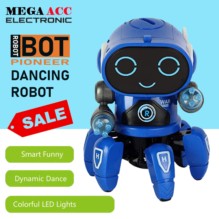 Jual Robot BOT Pionner Octopus Dancing With Music Color Lights - Mainan ...