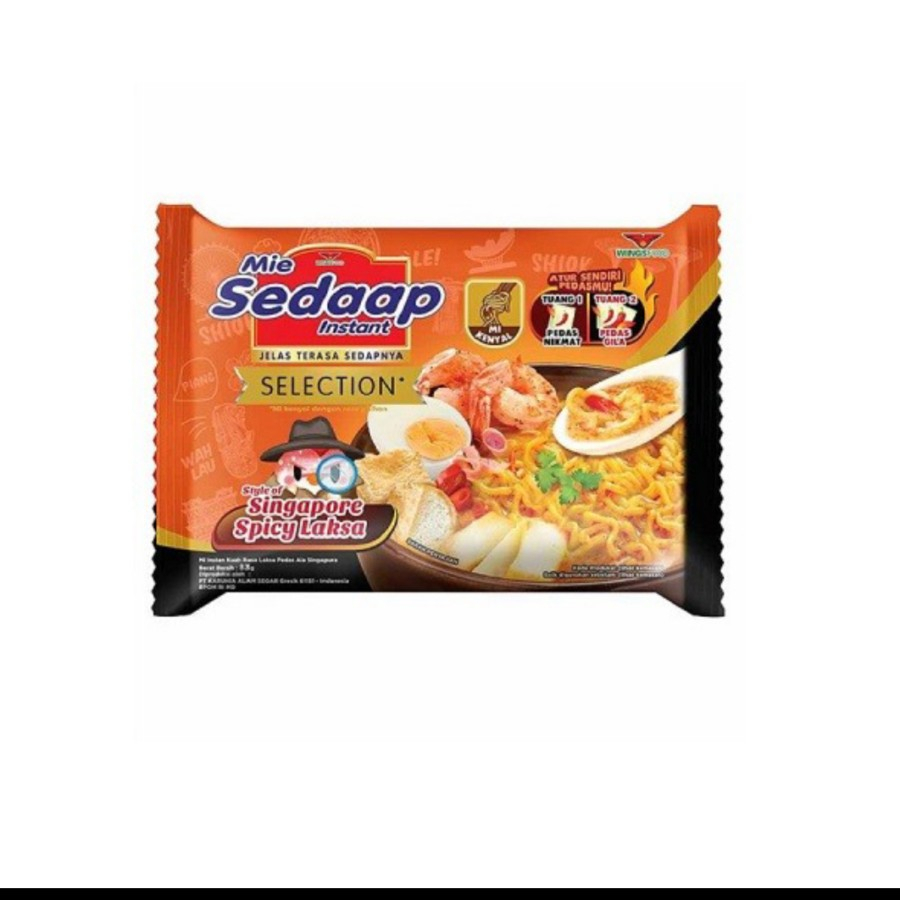 Jual Mie Sedaap Singapore Spicy Laksa Sedap Instan Selection | Shopee ...