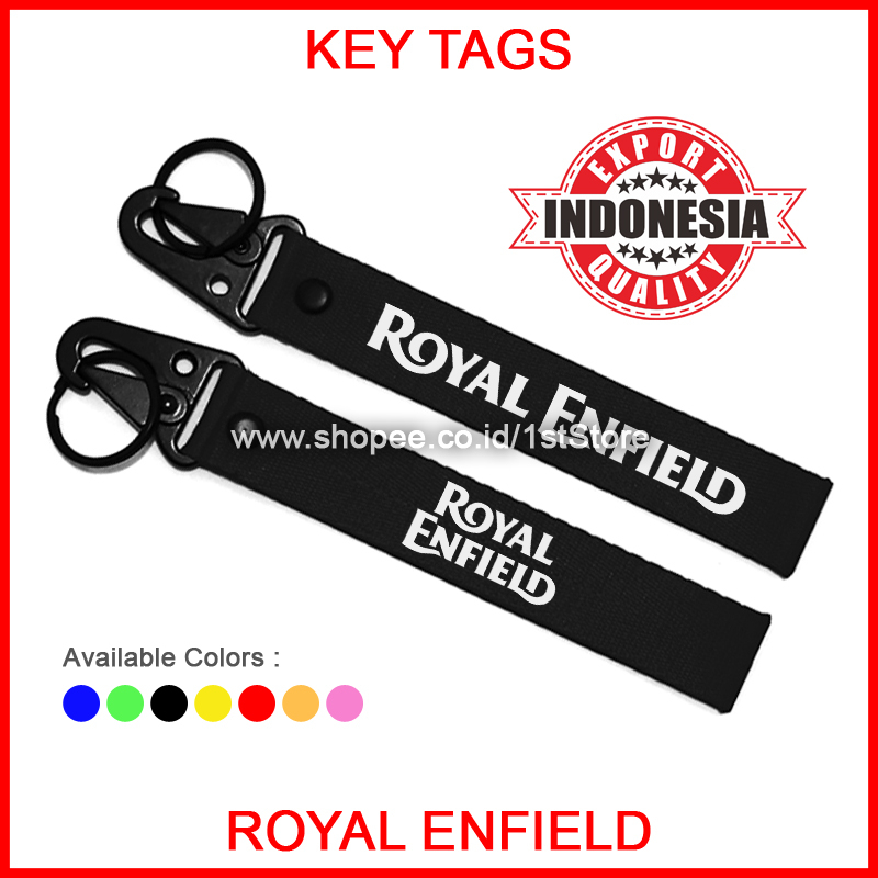 GANTUNGAN KUNCI ROYAL ENFIELD KEYCHAIN LOGO SEPEDA MOTOR RE CLASSIC METEOR  INTERCEPTOR HIMALAYAN CONTINENTAL GT AKSESORIS VARIASI CUSTOM SPECIAL DENIM 