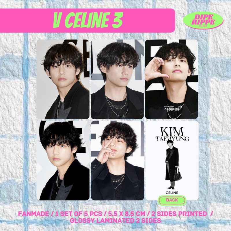 Jual BTS PHOTOCARD - KIM TAEHYUNG V CELINE | Shopee Indonesia