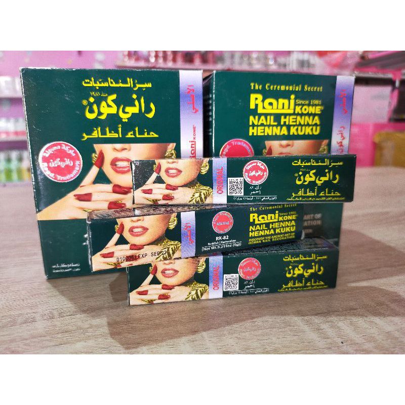 Jual KUTEK RANI/HENNA RANI/CAT KUKU/HENNA HALAL | Shopee Indonesia