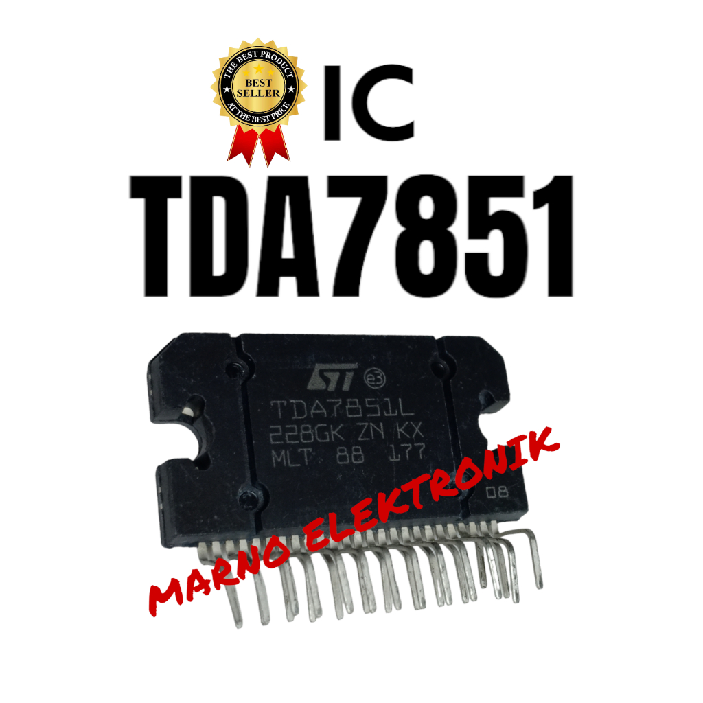 Jual IC TDA 7851 TDA7851 TDA7851L TDA 7851L ASLI ORI ORIGINAL | Shopee ...