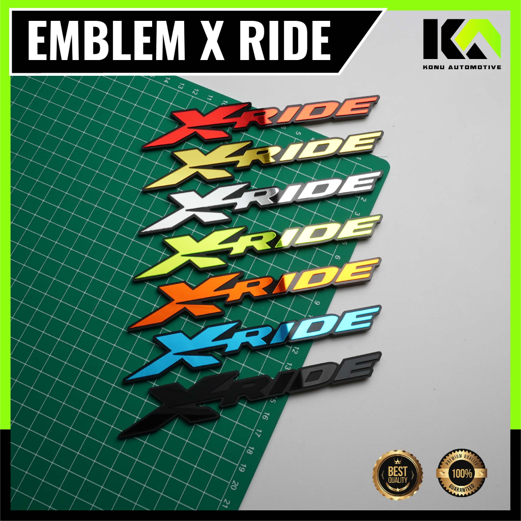 Jual 2 PCS EMBLEM XRIDE LOGO XRIDE BUKAN STIKER ATAU STICKER TIMBUL ...
