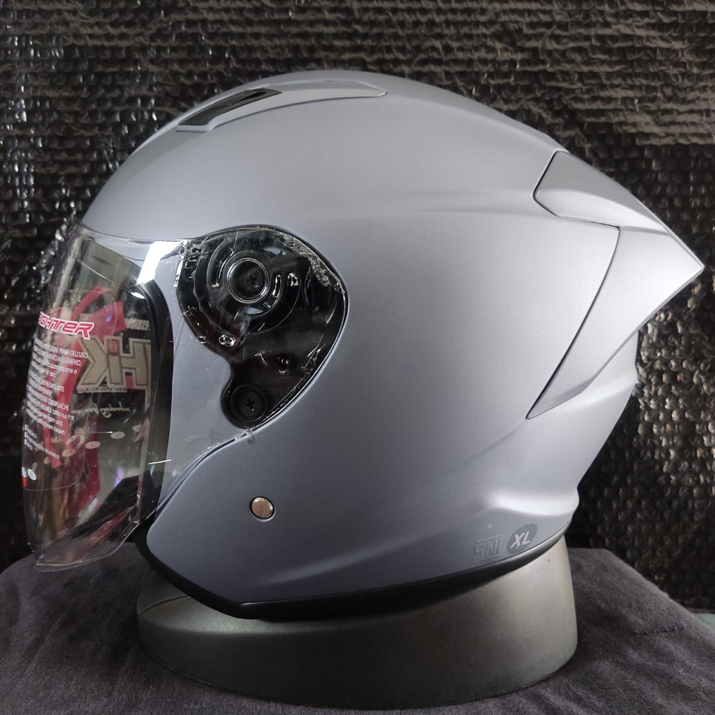 Jual HELM NHK R1 ELITE SOLID DARK GREY DOFF HALF FACE NHK ELITE ...